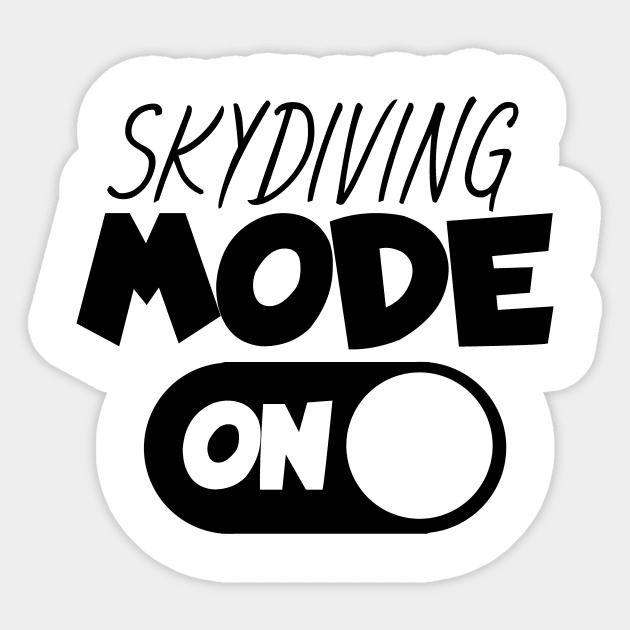 Skydiving mode on Sticker by maxcode